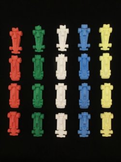 画像1: F1スーパーカー消しゴム20種（4種×5色セット）(2)