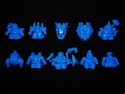 画像1: ガン消しマーク19・全10種フルコンプ（青色）