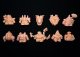 ガン消しマーク19・全10種フルコンプ（薄橙色）