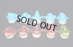 画像1:  かみつきばあちゃん・全5種フルコンプ（水色+クリア）