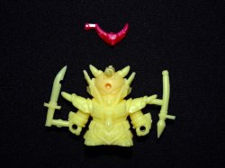 画像1: 武者頑鬼羅阿・未切り（緑+赤プラ）