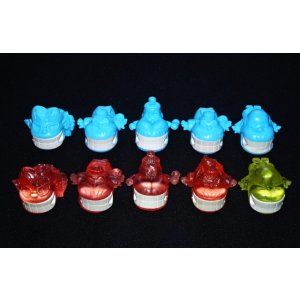 画像: かみつきばあちゃん・全5種フルコンプ(水色+クリア)