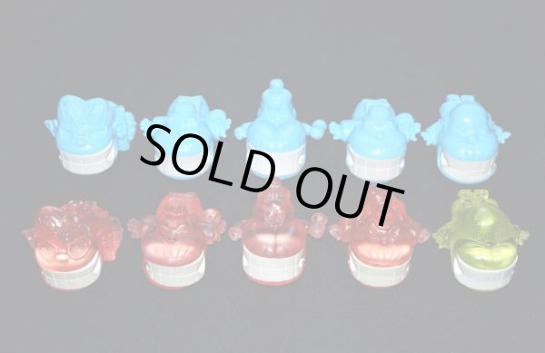 画像1:  かみつきばあちゃん・全5種フルコンプ（水色+クリア）