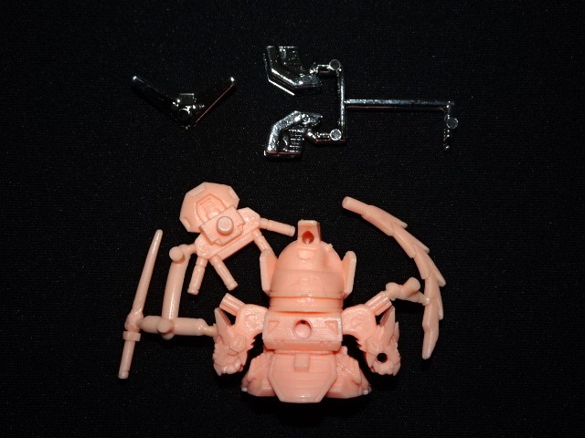 画像2: ドラゴンガンダム・未切り（薄橙+銀プラ）