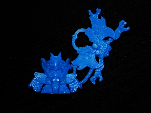 画像1: 阿修羅頑駄無・未切り（青）